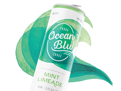 Ocean Blu Vodka Soda Packaging – Option 5