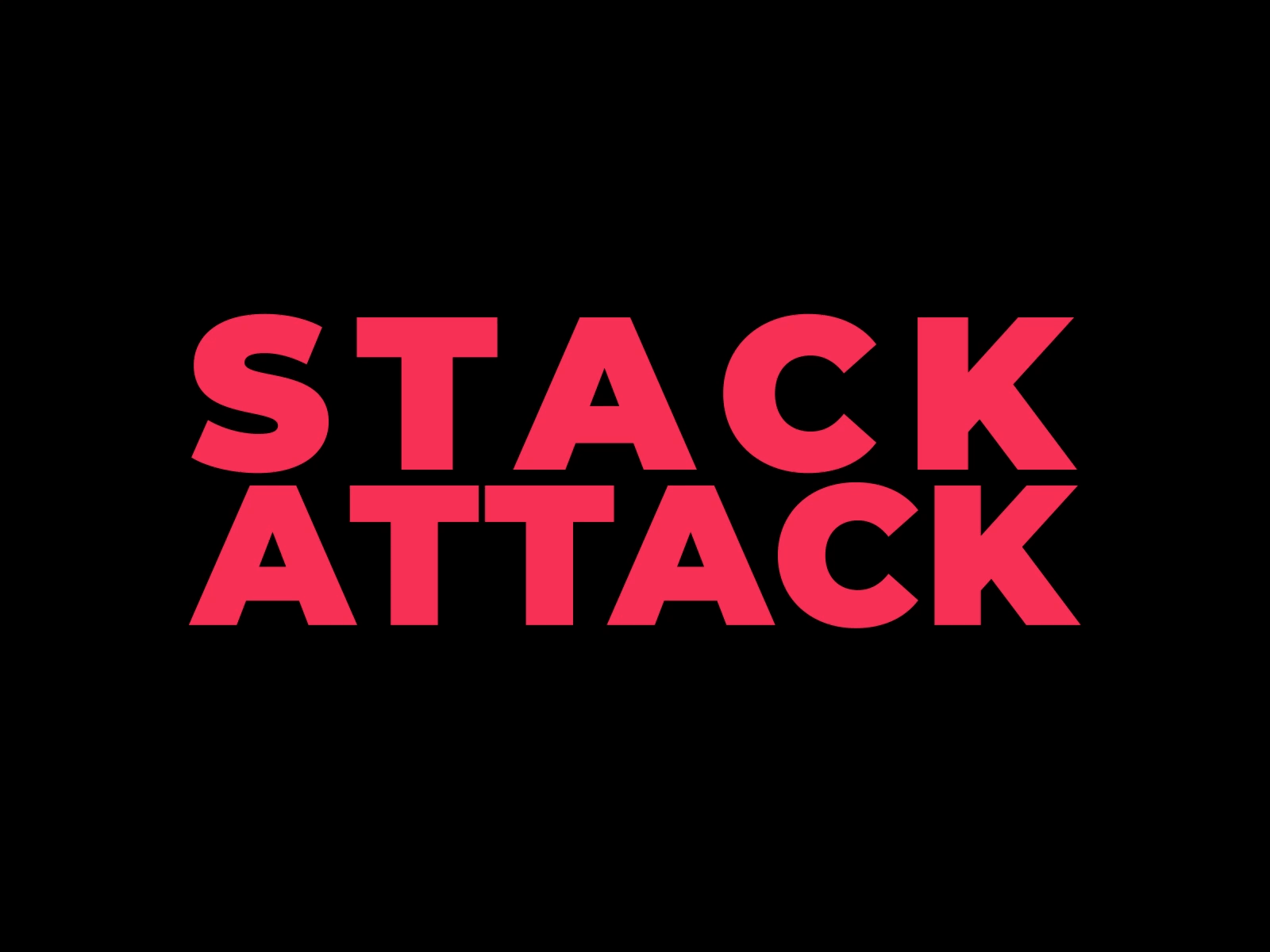 STACK ATTACK after effects animation motion graphics red replication stack text type animation typography typography animation