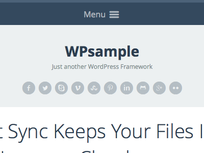 Tablet View: Themelion WordPress theme framework