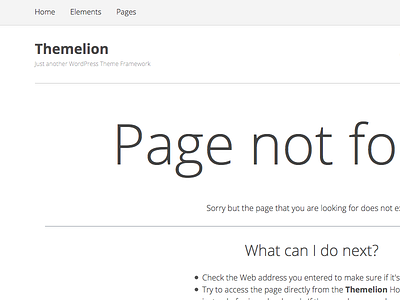 404 Error Page for Themelion WordPress Theme 404 theme themelion wordpress