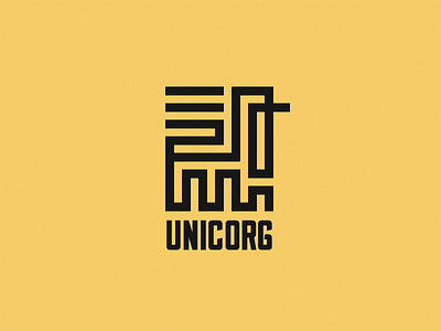 Final Unicorg Logo branding lines logo logos logotype