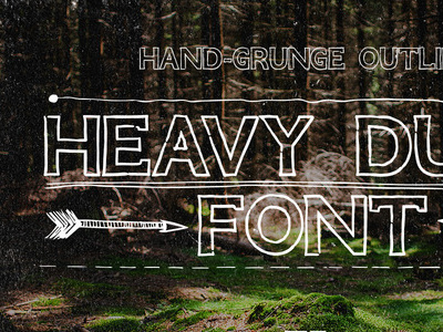 Hand Grunge Outline Font decorative grunge hand drawn handdrawn handpainted handsketched font hipster ink lettering retro thin font vintage