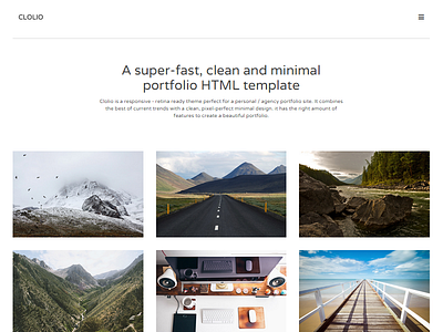 Clolio - Portfolio HTML Theme