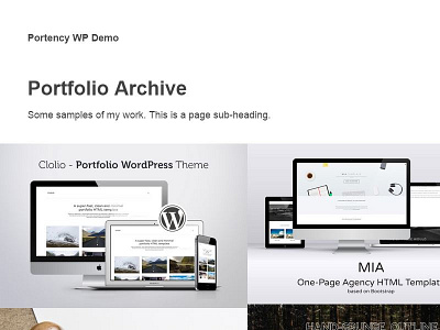 Portency - Portfolio Wordpress Theme