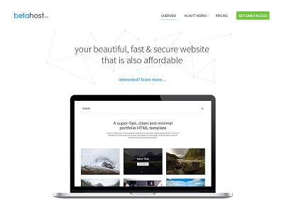 Complete Website Solution Home Page Draft hosting minimal ui website