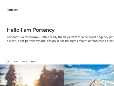 Portfolio website template UI filters html minimal portfolio ui uikit