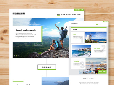 Adventure website design