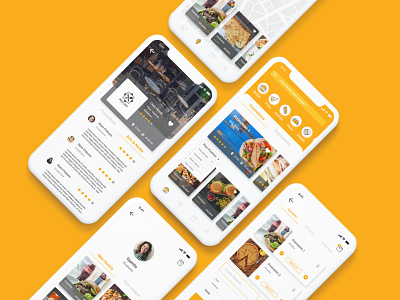 Food delivery app UI design ui ux