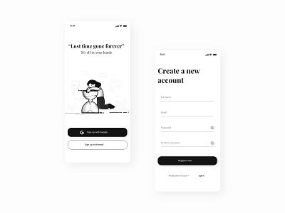 Daily UI 001 - Sign up dailyui design typography ui ui ux ui design uidesign user interface user interface design userinterface ux