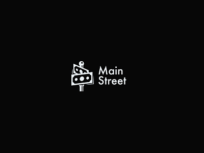 Main Street branding finance logo modern money street tax