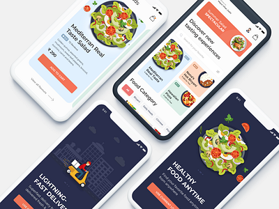 Food Order/Delivery Application Concept app app design app mobile app screen application application design design food app food delivery ios kuljeet chaudhary ui ui ux uidesign uiux ux design