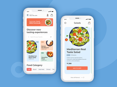 Rebound - Food Order/Delivery Application Concept