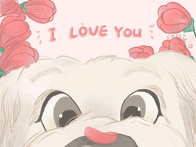 Unconditional Love dog illustration illustration procreate procreate app procreate art procreateapp