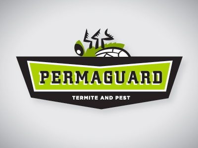 Permaguard Logo bug death fly green logo