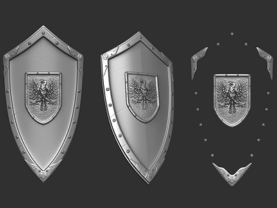 Medieval Shield 3d animation cartoon character cinematic modeller modelling td nextgen production