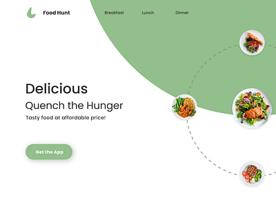 Food Hunt Landing Page