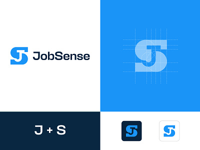 S+ J - Logo design brand identity branding clever logo grid grid layout identity designer logo design logomark negative space smart mark