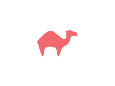 Camel animal camel desert illustration logo