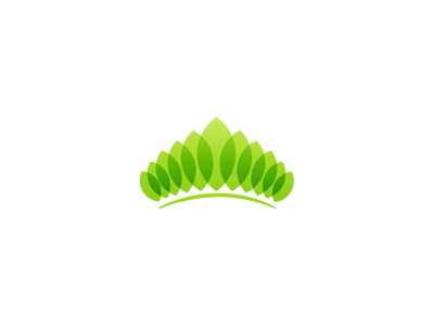 Plant Kingdom crown gree kingdom leaf logo plant