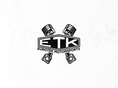 ETK auto gear logo motor sports unused