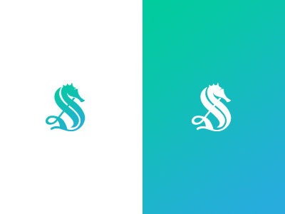 SeaHorse Mark Exploration logo s sea horse