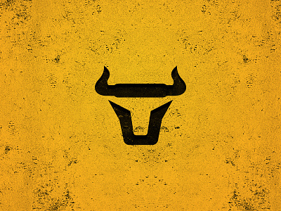 T + Bull animal bull logo negative space t texas