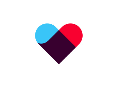 Heart Logo app chat heart logo love mark transparency ui