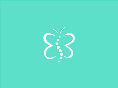 Butterfly Chiropractor Logo butterfly chiropractice chiropractor emdical health logo unused
