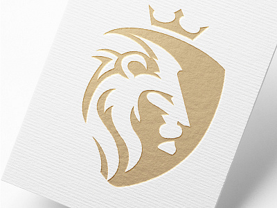 Lion Logo animal crown finance lion logo logodesign majestic royal shield