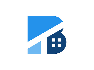 B+T+Home agent colorful home logo logodesign negativespace property realestate