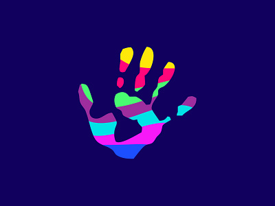 Creative, Colorful Hand Logo