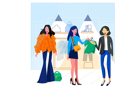 Shopping illustration ux vector