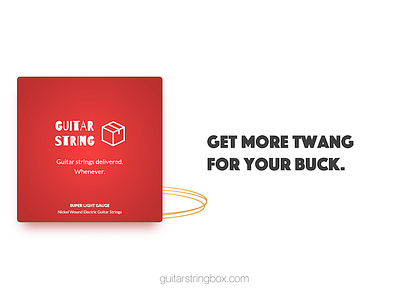 Guitar String Box - Ad ad box guitar strings