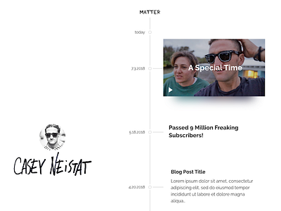 Vlog Timeline Mockup - WIP blog casey matter neistat product site studio video vlog