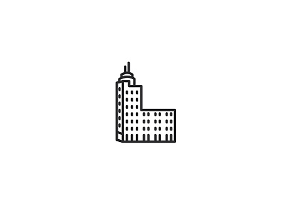 Bucharest Telephone Palace architecture art deco branding building city icon icon design set symbol