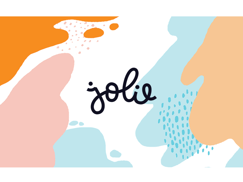 Jolie Patterns abstract branding cosmetics lettering logo logotype pastel pattern