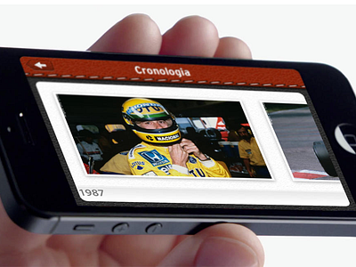Senna Racer iphone leather racer senna timeline ui user interface