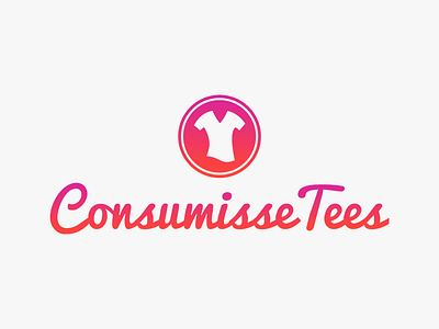Consumisse Tees Logo brand branding ecommerce identify logo shop store t shit