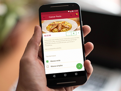 Restaurante America america android app application design material design ui ux