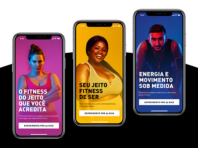 Fitness Channel Onboarding android app application dailyui design fitness flat interface ios iphone mobile onboarding plan tour ui walkthrough