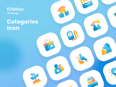 Categories Icon animation app branding categories category crowdfunding design design system flat icon icon set illustration social ui uidesign uiux userexperience userinterface ux vector
