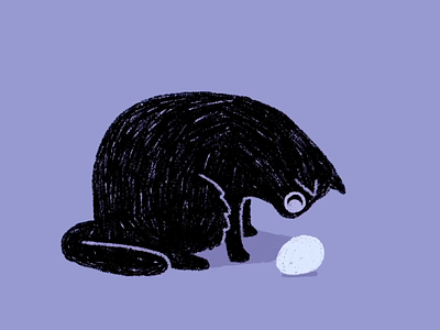 kitty 2d animation animated animated gif animation cat cel animation character animation cute egg frame by frame hand drawn kitty photoshop traditional animation