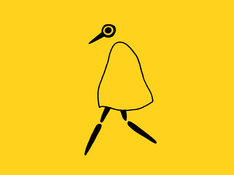 mr birb 2d 2d animation animation bird charachter character animation walk cycle walkcycle