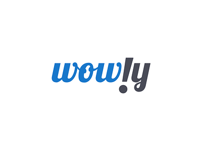 wow.ly Logo brand branding design graphic identity logo typography