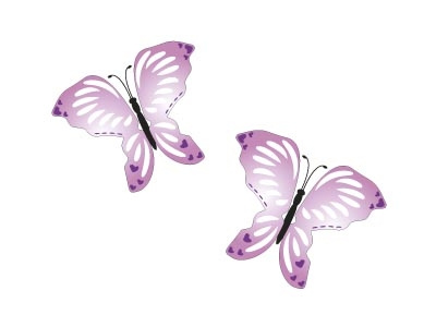 Butterflies art butterflies graphic illustrator pink vector