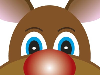 Friendly Reindeer character christmas festive graphic illustrator reindeer vector work in progress