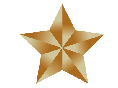 Bronze Star 3d art design effect graphic illustrator pattern star vector