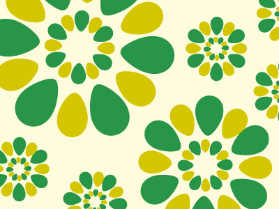 Spring flower pattern art background floral flowers graphic green nature vector yellow