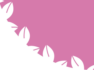 Pink leaf design