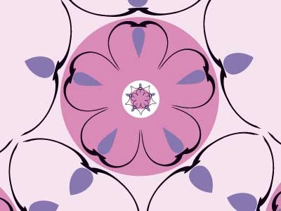 Pink Flower Design design floral flower graphic ornate pattern repeat rotate vector wip